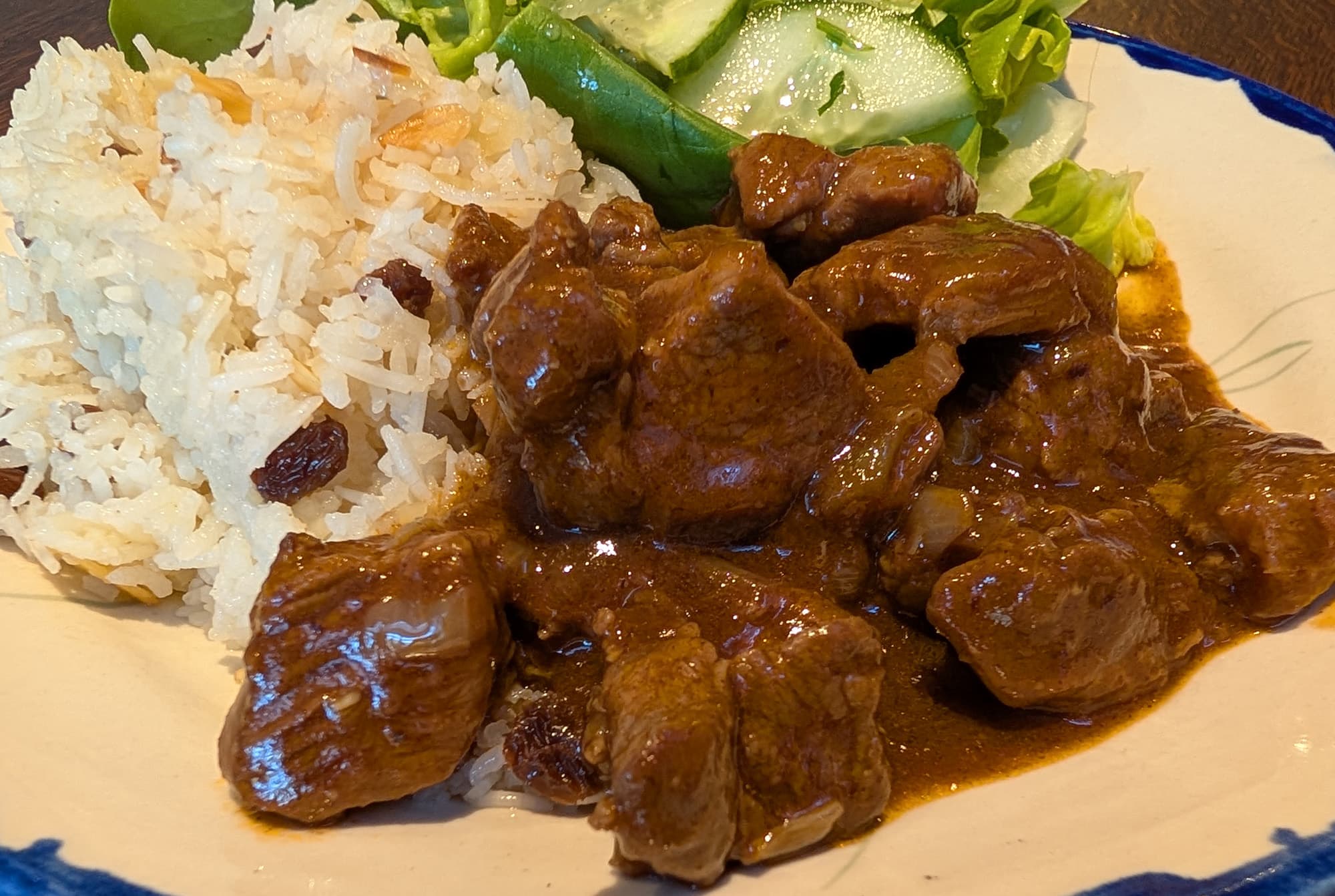 Armenian Lamb with Pilaf — finished dish